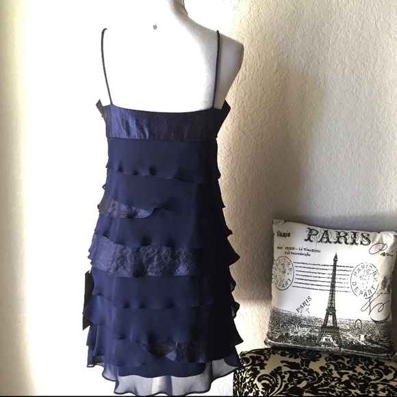 NWT Tiered Cocktail Dress with Jacket Sz 8 Petite. - Picture 5 of 8